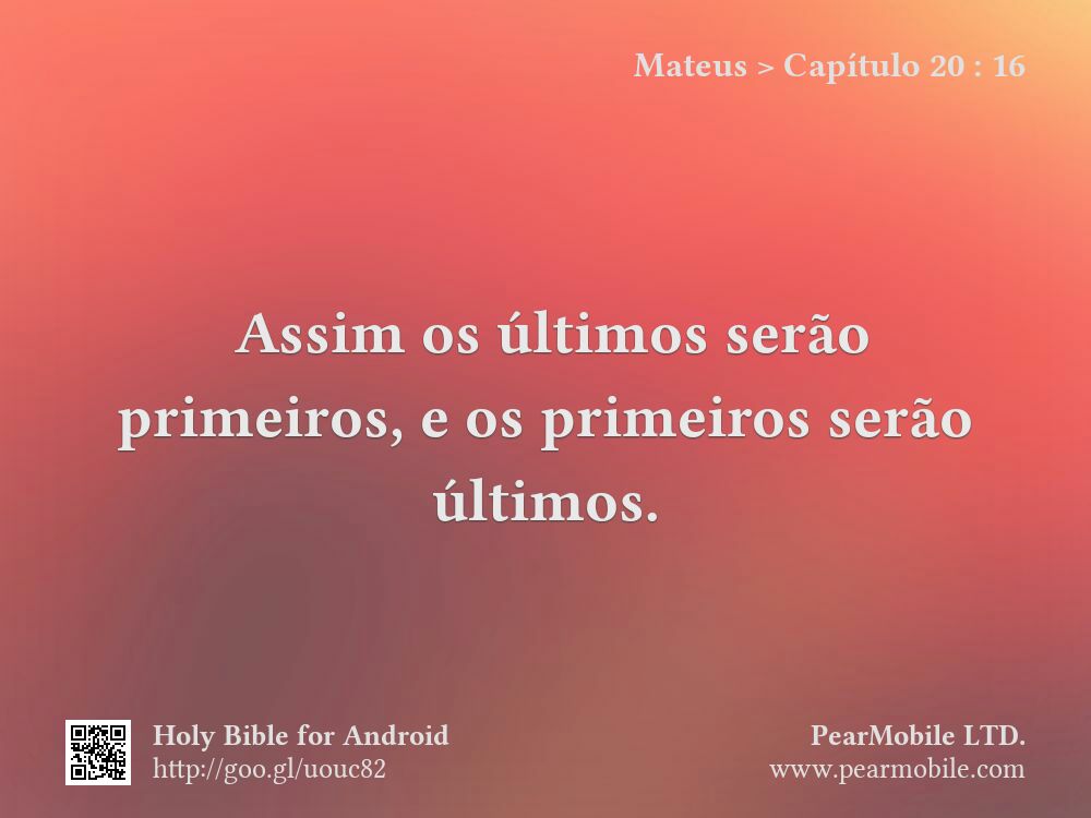 Mateus, Capítulo 20:16
